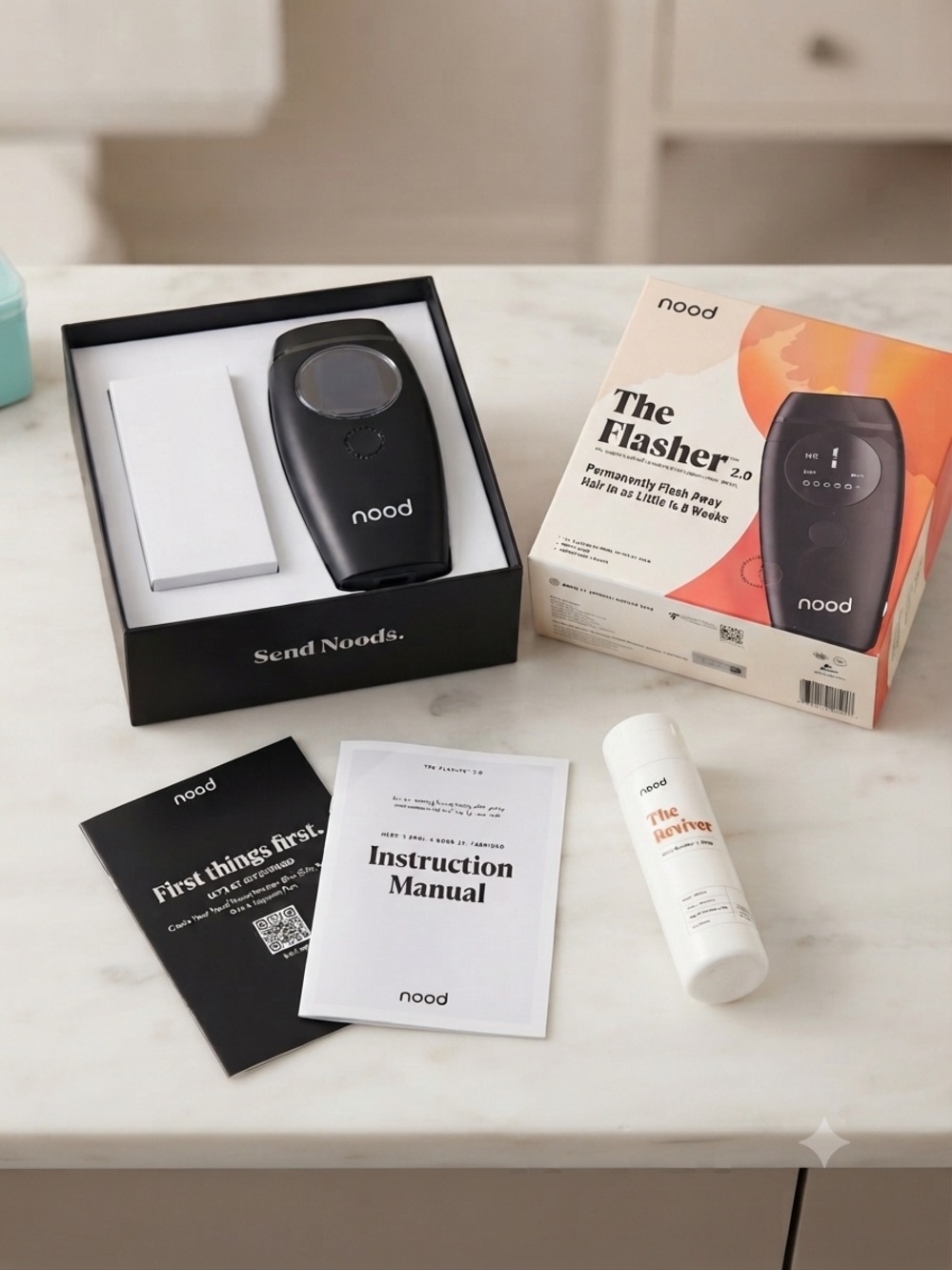 nood The Flasher 2.0 Women’s Skincare Device – Black